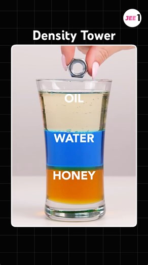 Density Tower: Not Magic, Just Science 🧪✨ #science #density #jee #experiment #physics
