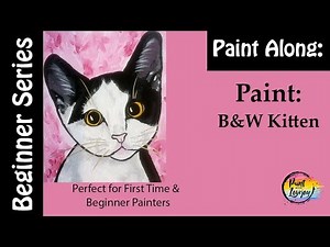 How to Paint a Kitten: Step by step instruction for acrylic painting. Perfect for beginner painters