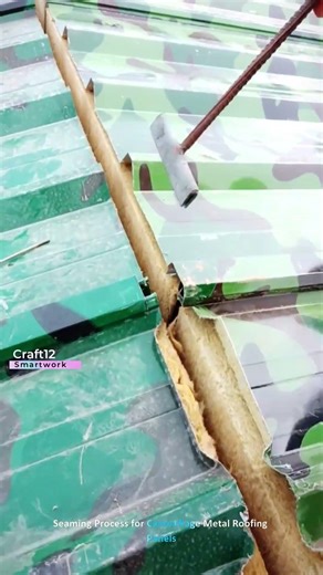 Seaming Process for Camouflage Metal Roofing Panels