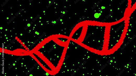 Abstract DNA spiral, molecule structure.