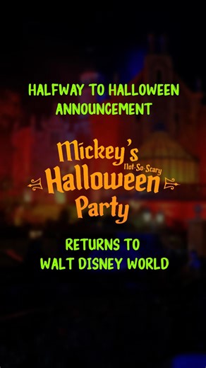 Halfway To Halloween! 👻 Mickey’s Not So Scary Halloween Party Returns Aug. 7 to Oct. 31 #mnsshp