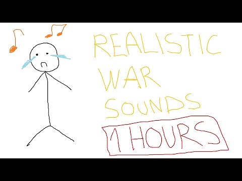 Realistic War Sounds - 1 Hours - HD 720p Video