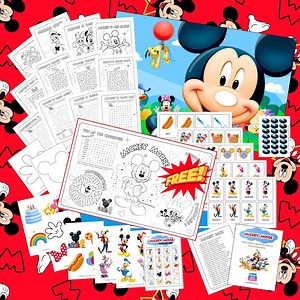 Mickey Mouse Clubhouse Party Activity Pack: Games, Coloring Pages (PDF Download) - Etsy