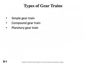 Types of Gear Trains - SlideServe