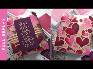 LIVE REPLAY - Gatefold Stenciled Card with Belly Band