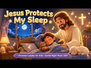Jesus Protects My Sleep | Christian Lullaby for Kids | Gentle Night Music (4H)