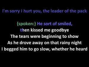 Shangri Las - Leader Of The Pack KARAOKE (instrumental)