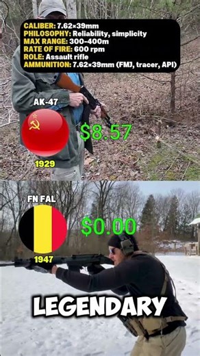 AK‑47 ⚔️ FN FAL - The Cost Per Shot