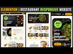 🔥Master ELEMENTOR PRO: Build a Fully Responsive RESTAURANT WEBSITE in WordPress!