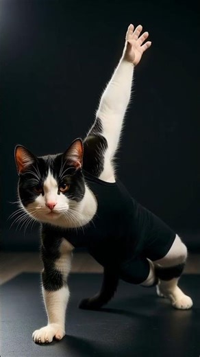 This Cat's Plank Hold Is Absolutely Inhuman