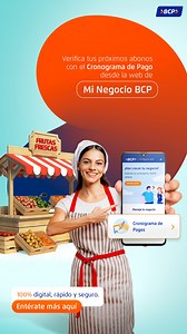 Facilita la gestión del pago de tus préstamos usando el Cronograma de Pagos en la web de Mi Negocio BCP para alcanzar tus metas financieras. | Banco de Crédito BCP