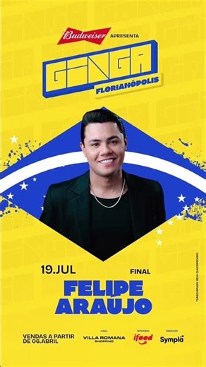 GINGA FLORIPA 2026 🇧🇷 Jogos do Brasil + Shows (É o Tchan, Teto, Thiago Brava e mais) #copadomundo