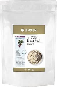 The Maca Team Premium Gelatinized Maca Powder, Potent, Premium Maca Powder, Fair Trade, GMO-Free, 2.2 Pounds, 111 Servings