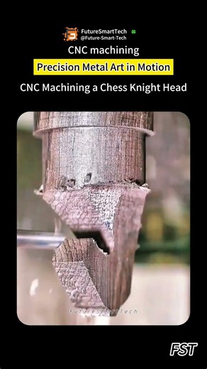 CNC Machining a Chess Knight Head | Precision Metal Art in Motion