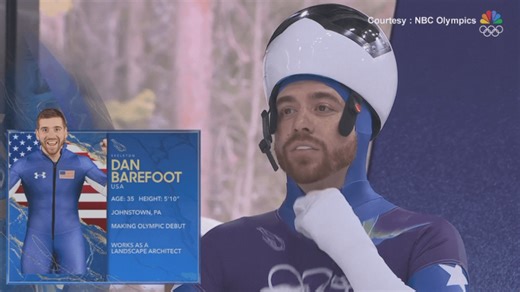 Cambria County native Dan Barefoot finishes 20th in men's skeleton at Olympics