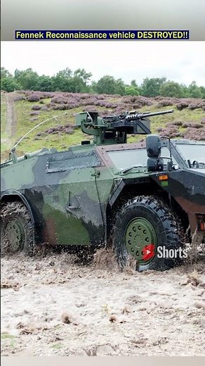 Ukrainian Army Advance Fennek Recon Vehicle Destroyed!
