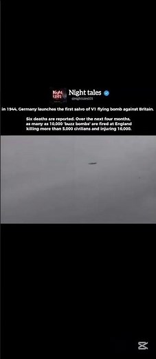 Germany Launches DEADLY V1 Buzz Bombs on Britain in 1944