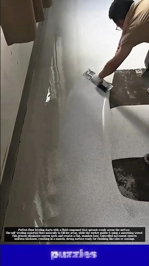 Self Leveling Floor Process That Looks So Smooth