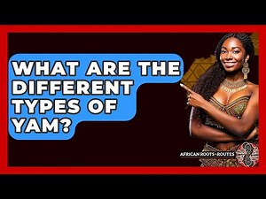 What Are The Different Types Of Yam? - African Roots And Routes