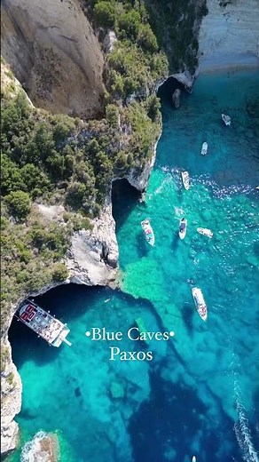 Exploring the Stunning Blue Caves of Paxos A Hidden Gem in Greece!-natural beauty #beach #sea