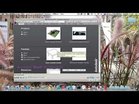 revit 2012 in parallels 6 winxp on macbook