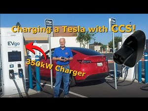 Charging a Tesla Model Y with CCS!