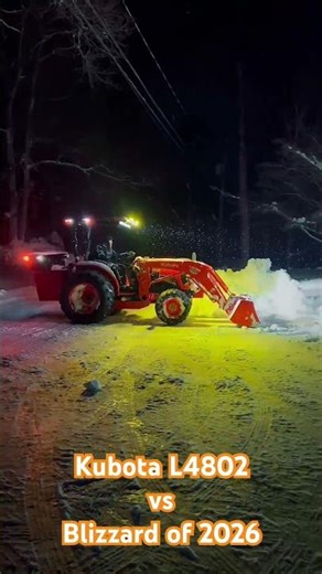 Kubota L4802 vs Blizzard of 2026 30” Southeastern Mass