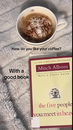Name a better combo 📕 ☕️ @Mitch Albom #booktok #coffee #bookish