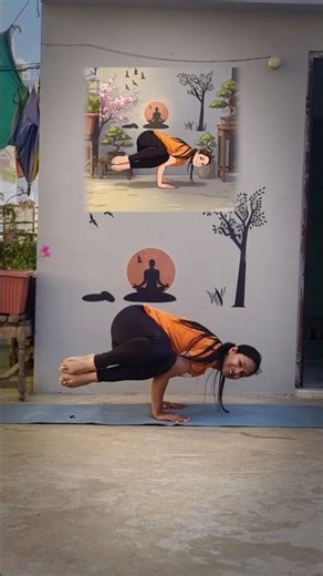 Master This Crazy Arm Balance Yoga Pose 💪🔥 #shorts #trending #viral #yoga #challenge #pose