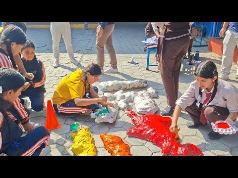 Students of Nik Academy creating a map of Nepal with provinces #nicacademy #artstudent #student