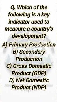 🚨 PYQ ALERT! GDP MCQ 🔥 1 Mark Confirm | Class 10 Economics