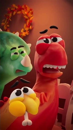 Baby dino 🦖 #animation #cartoon #funny #dinosaur #dino #food