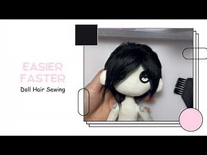Easy & Realistic Doll Hair Sewing Tutorial | Faux Fur Method for Cloth Dolls