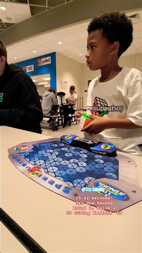 19.42 Seconds! 3x3 OH R2,S2 - CCW '25 #speedcubeshop #shorts #fyp #fun #race #like #share
