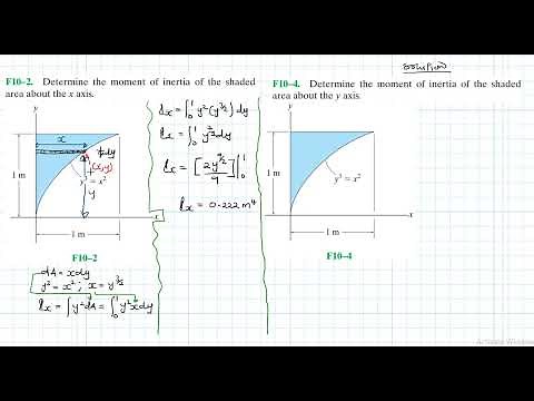 F10–2, F10–4 Moments of Inertia (Chapter 10: Hibbeler Statics) Benam Academy