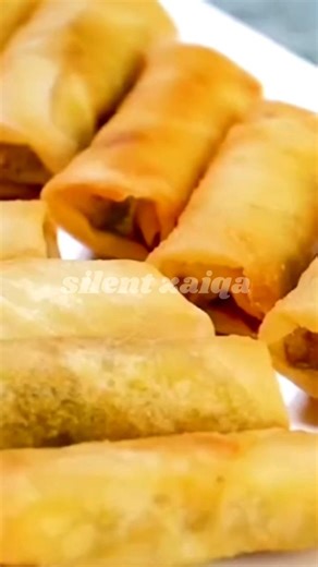 Chicken vegetable spring rolls Ramadan special | Street Style Chicken Roll ASMR Cooking #short