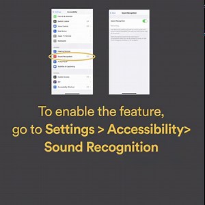 1.4K views · 40 reactions | Have you heard about Sound Recognition? Now your iPhone can help detect sounds! With Sound Recognition enabled on your compatible iPhone, iPad or iPod touch, you can receive a notification when a certain sound such as a doorbell or dog barking is detected. Learn how to update to iOS 14: https://apple.co/37kOzg6 | Cochlear Americas | Facebook