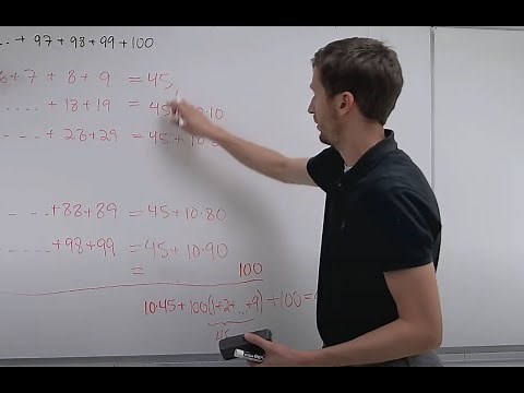 Arithmetic Sum of the First 100 Positive Integers