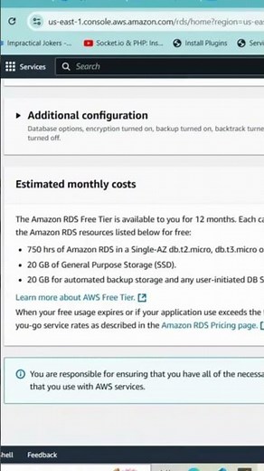How to Create an RDS Database Instance on AWS Free Tier #aws #rds #awstutorial