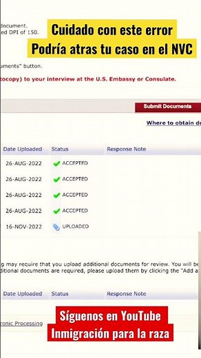 😳🚨 BE CAREFUL WITH THIS ERROR, IT DELAYS YOUR PROCESS IN THE NVC 🫣😨
