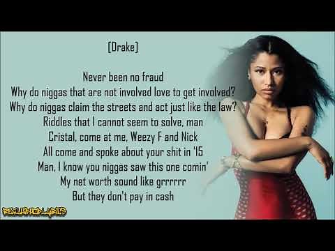 Nicki Minaj - No Frauds ft. Drake & Lil Wayne (Lyrics)