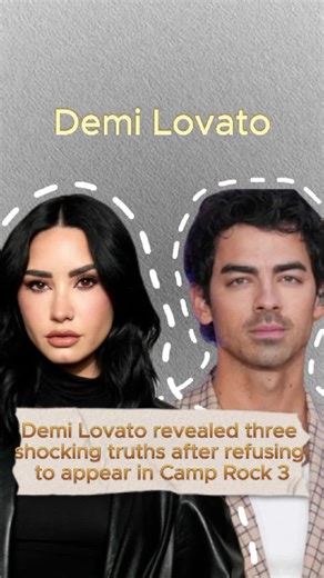 Nobody realized that after Demi Lovato declined to star in Camp Rock 3, she revealed three shocking truths, the last of which left Joe Jonas heartbroken#foryou #usa🇺🇸 #DemiLovato#JoeJonas