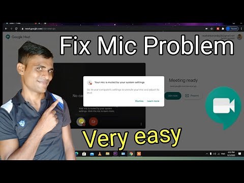 Google Meet Your mic muted by your system setting.