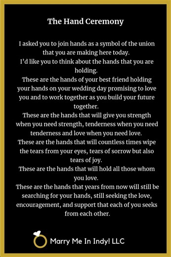 Handfasting wedding ceremony script | Honestweddingadvice.com