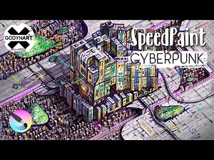 How to draw Town Cyberpunk