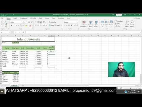 Exp25_Excel_Ch02_CumulativeAssessment - Inland Jewelers 1.1 | CumulativeAssessment - Inland Jewelers