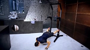 Strengthen your whole body! With the Training Station 900, you can do all your bodyweight and circuit exercises on an easy-to-adjust pull-up and dip station that takes up less than one m. #workout #home #gym. | Decathlon Sports India