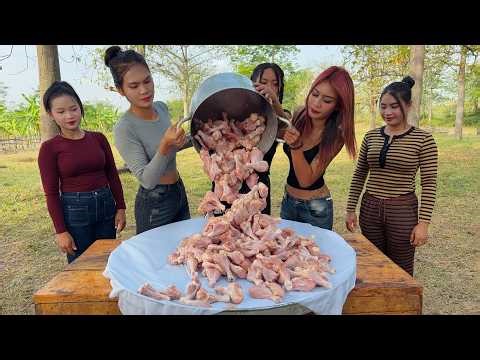 Amazing cooking chicken leg crispy fried with sauce recipe