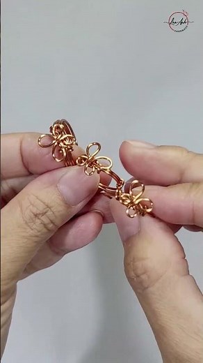 Butterfly ring - Free tutorial video here 👇 #shortsvideo #ring