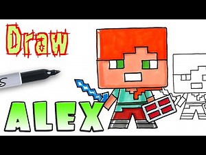 How to Draw Alex - Minecraft - Coloring Pages